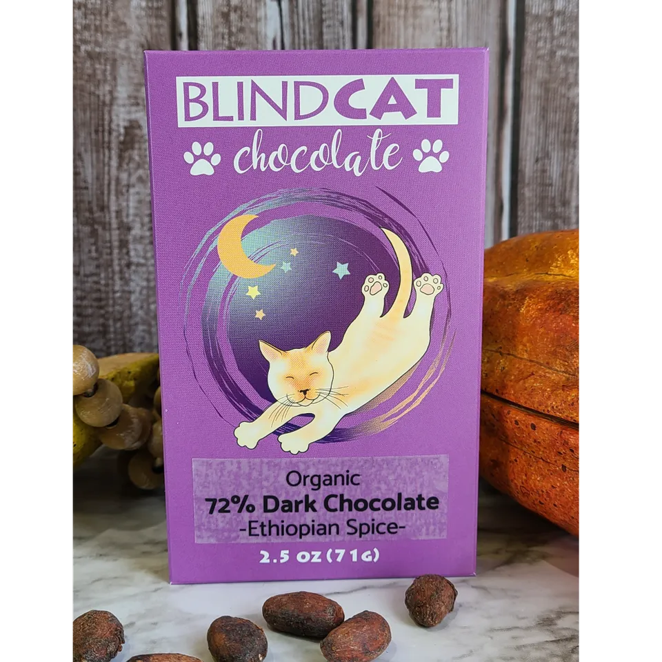 72% Organic Dark Chocolate with Ethiopian Spices