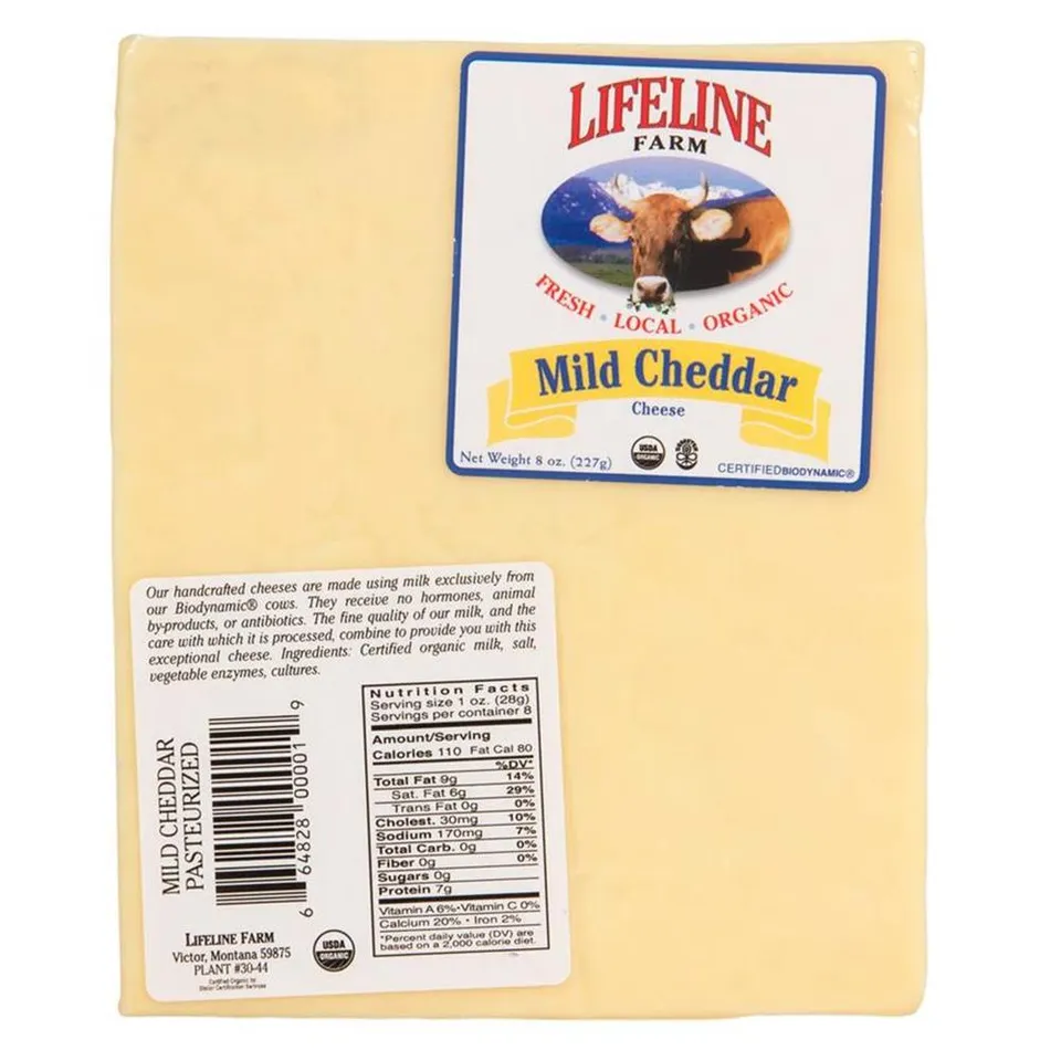 Cheese 8 oz Cheddar Mild COG