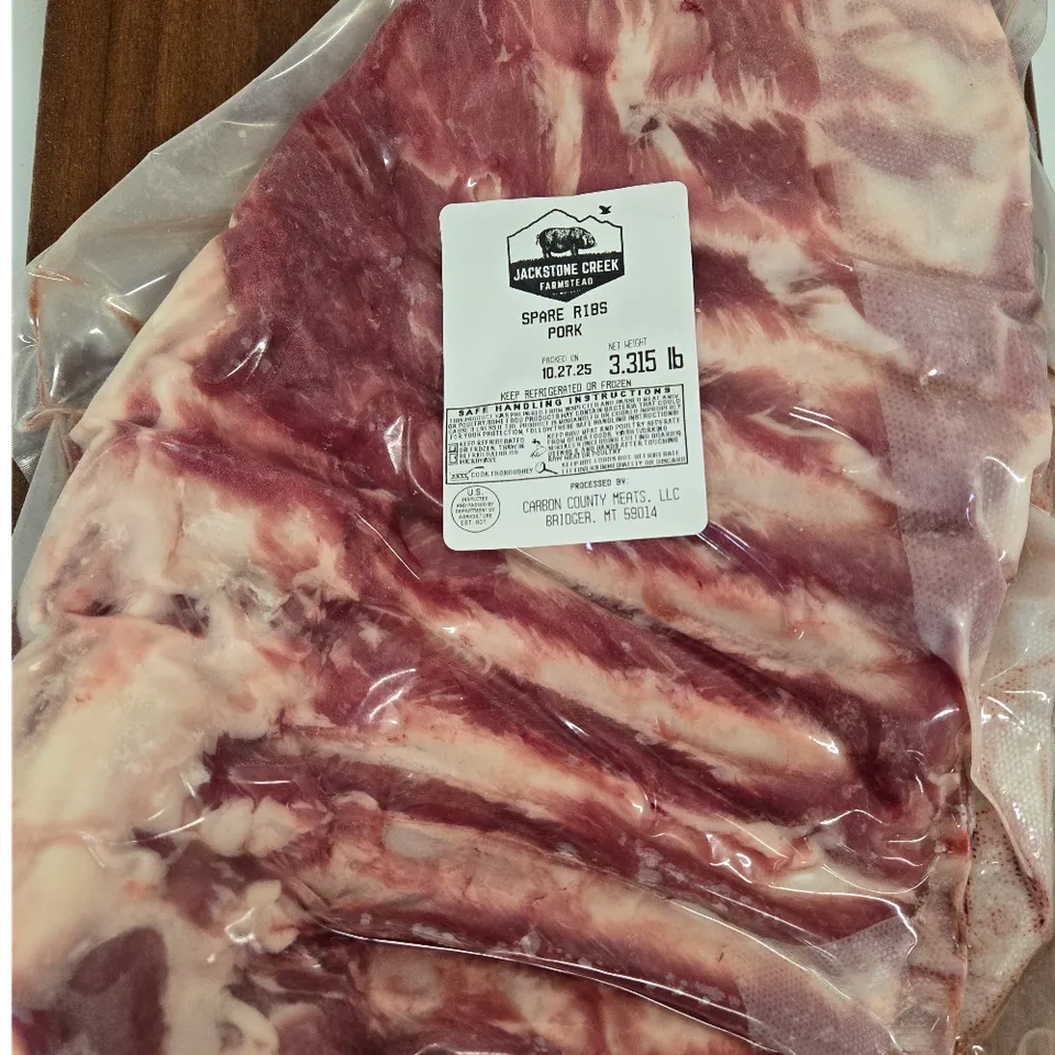 Pork, Ribs- Spare -- Pasture Heritage Meishan