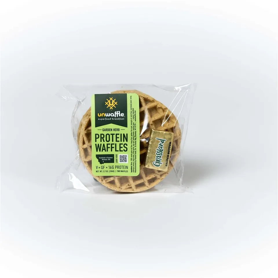 Protein Waffles, Savory Garden Herb