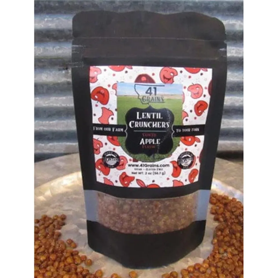 Lentil Crunchers, Sauced Apple