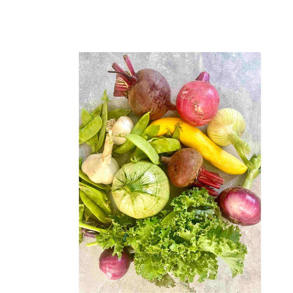 An assortment of vegetables and greens
