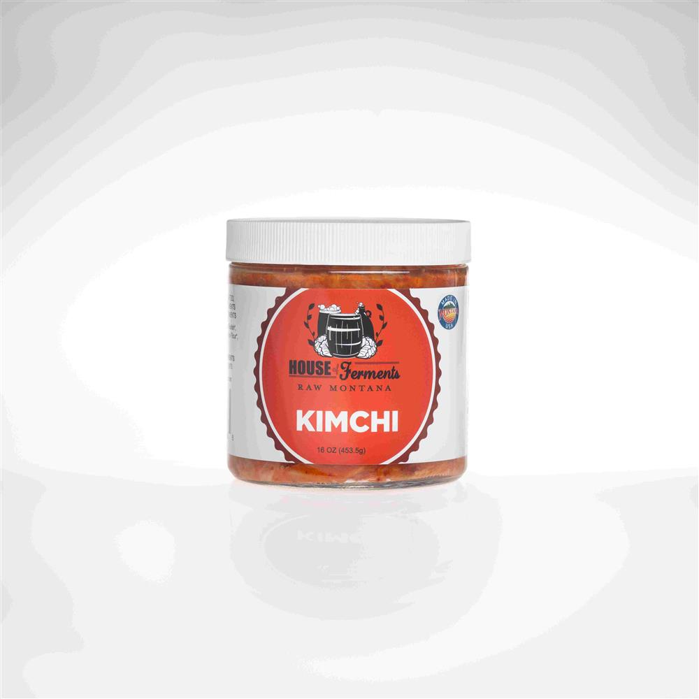 A tub of House of Ferments kimchi against a light background.