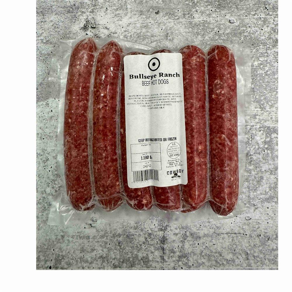 Packaged beef, Hot Dogs