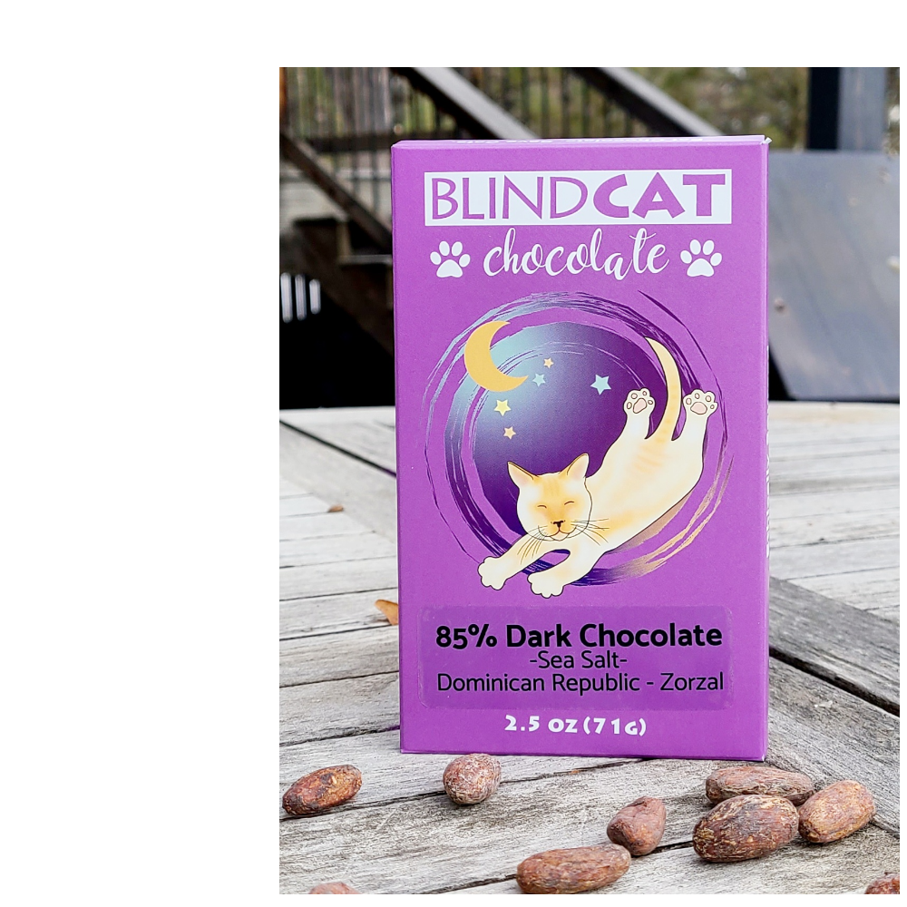 Packaged 85% Dark Chocolate, Dominican Republic with Sea Salt