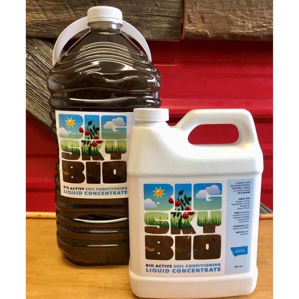 Packaged big Sky Bio, Soil Conditioning Liquid Concentrate