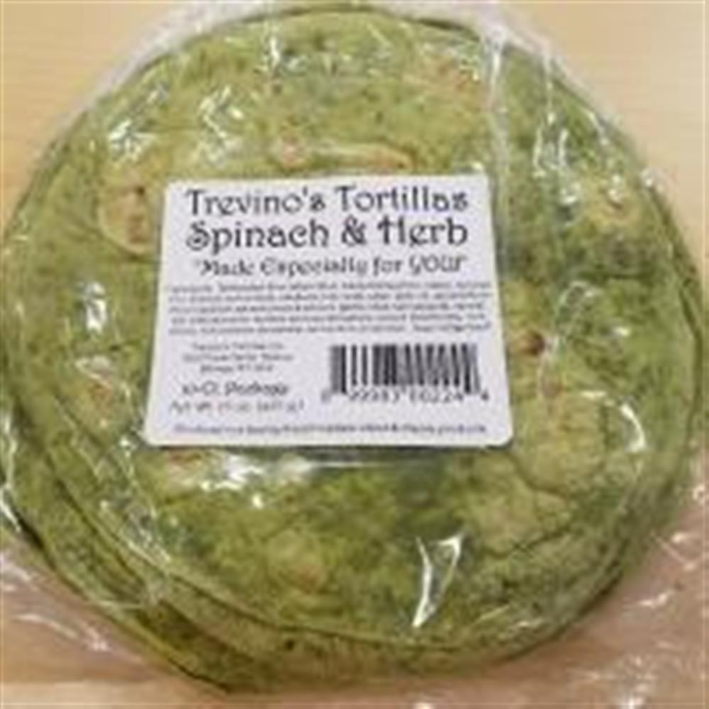 Packaged tortillas, Spinach