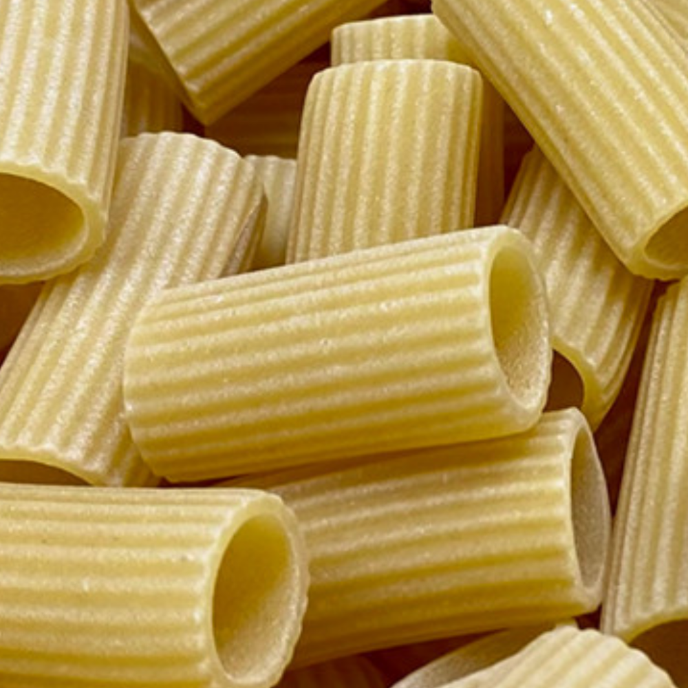 Ridged tubular pasta