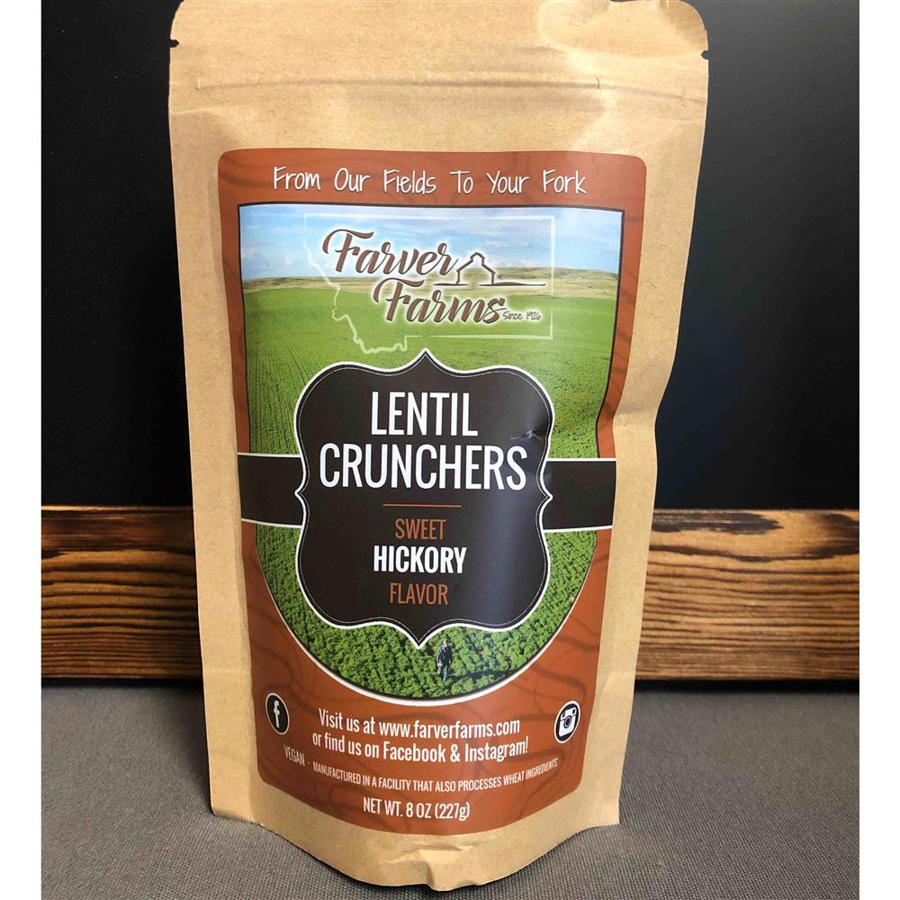 Packaged lentil Crunchers- Sweet Hickory