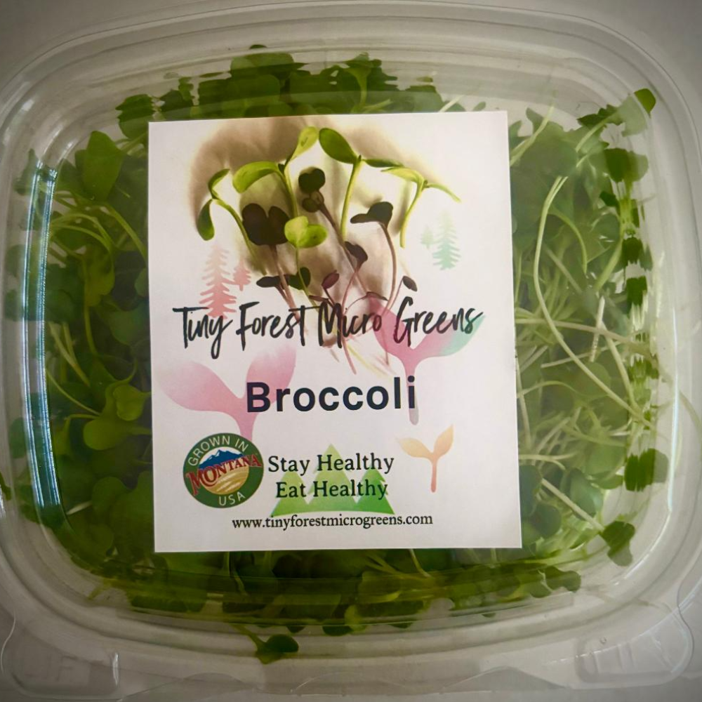 Packaged microgreens, Broccoli