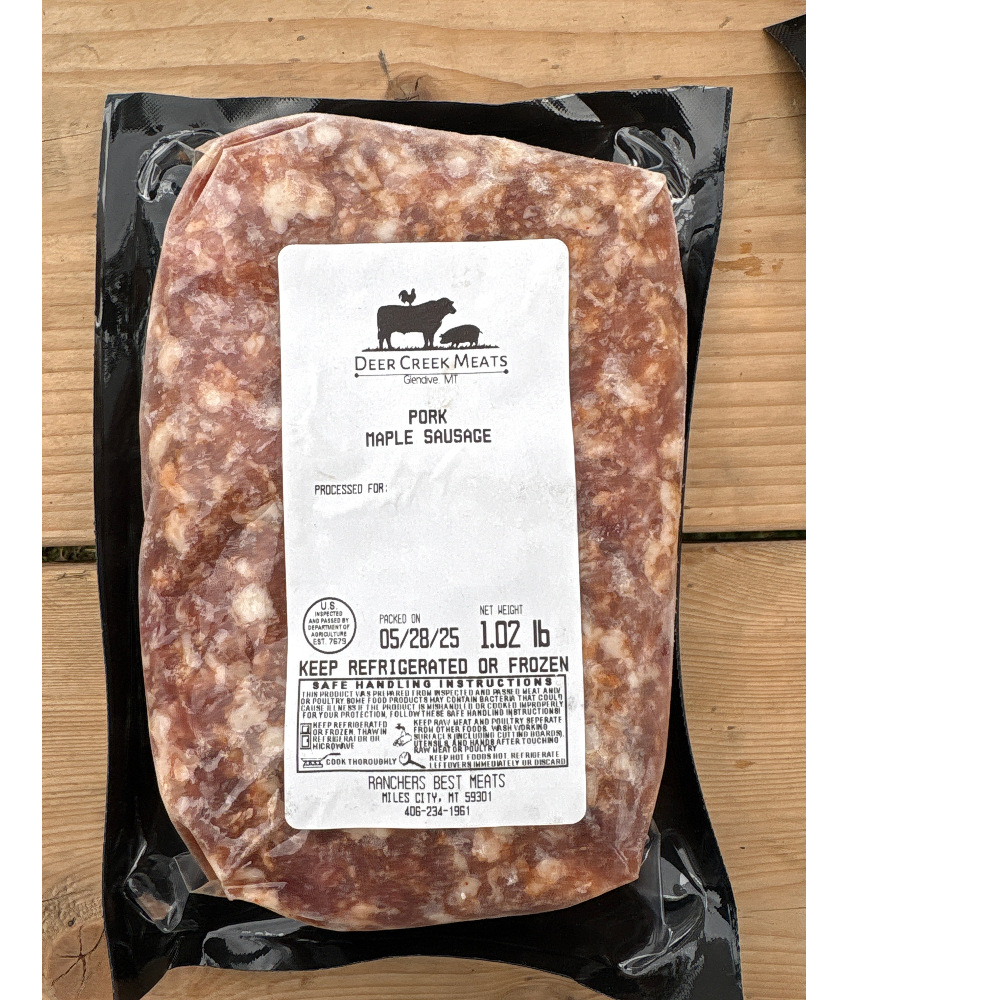 Packaged pork, Sausage - Maple