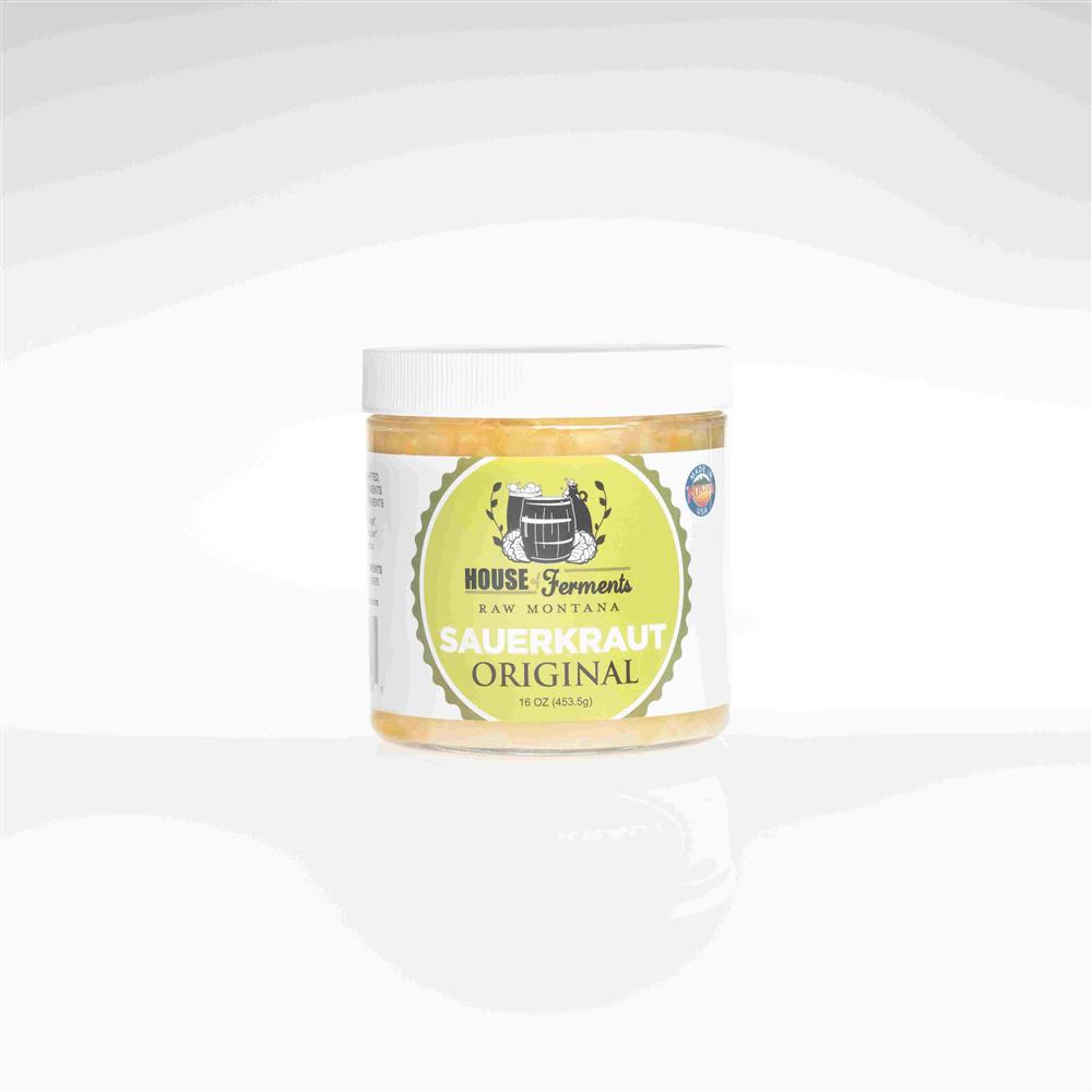 A tub of House of Ferments Original sauerkraut.