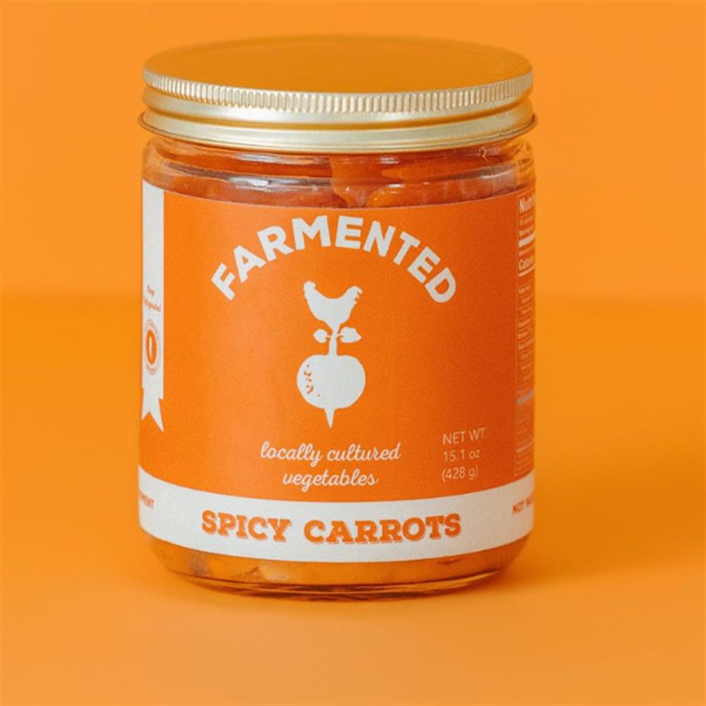 Packaged fermented Spicy Carrots