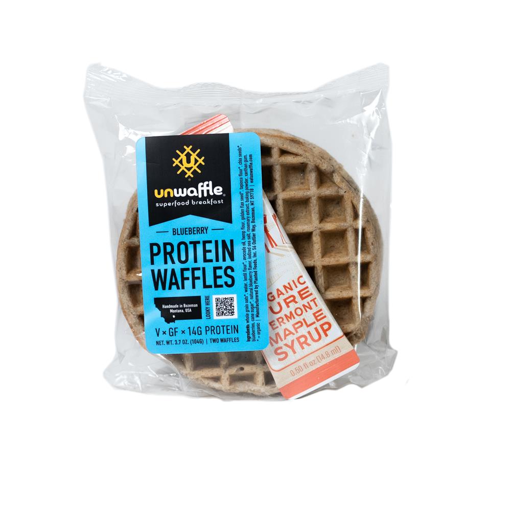 Protein Waffles To Go - Blueberry + Syrup - 2pk SALE