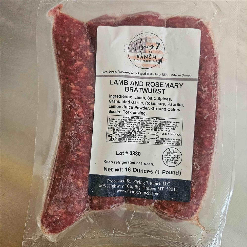 Lamb, Rosemary Bratwurst