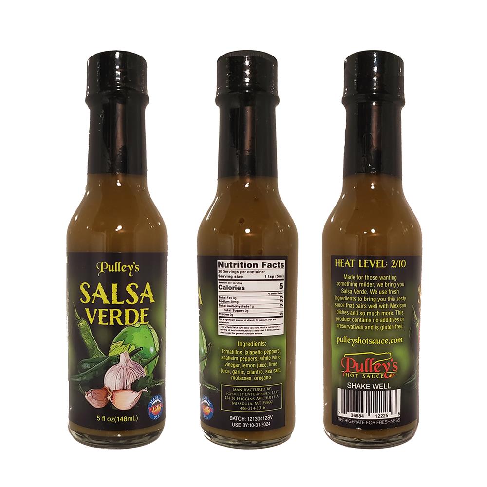 Packaged hot Sauce, Salsa Verde