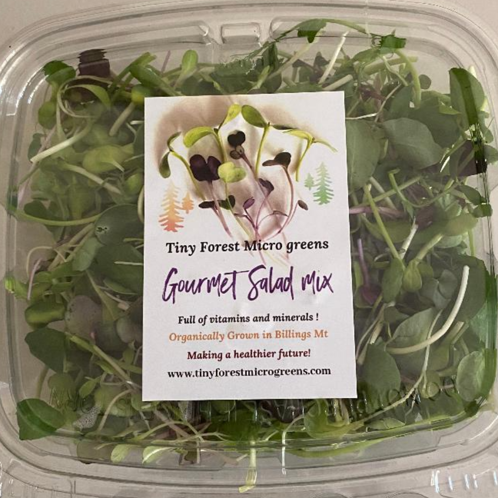 Packaged gourmet Salad Mix Microgreens